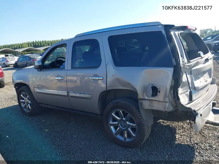 2008 GMC Yukon Denali VIN: 1GKFK63838J221577 Lot: 42617472