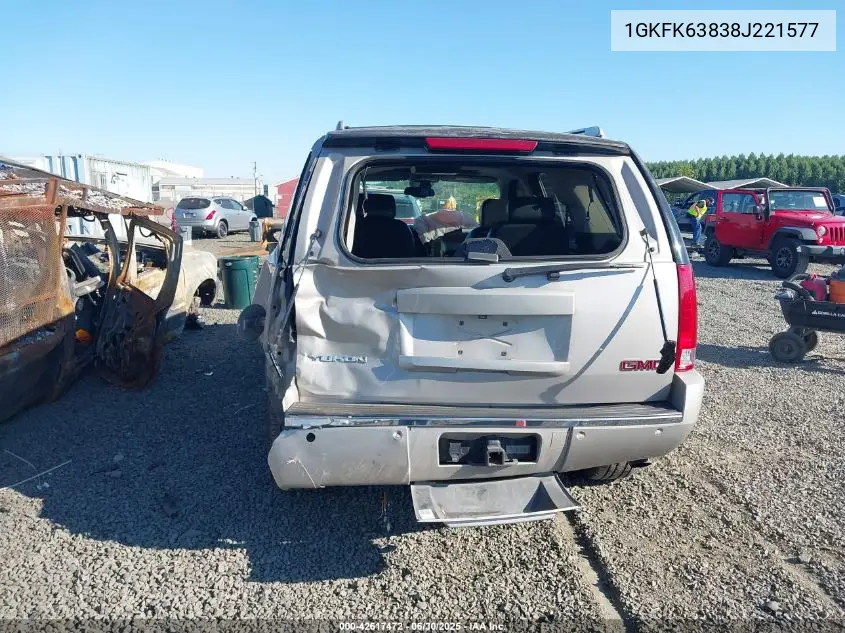 2008 GMC Yukon Denali VIN: 1GKFK63838J221577 Lot: 42617472