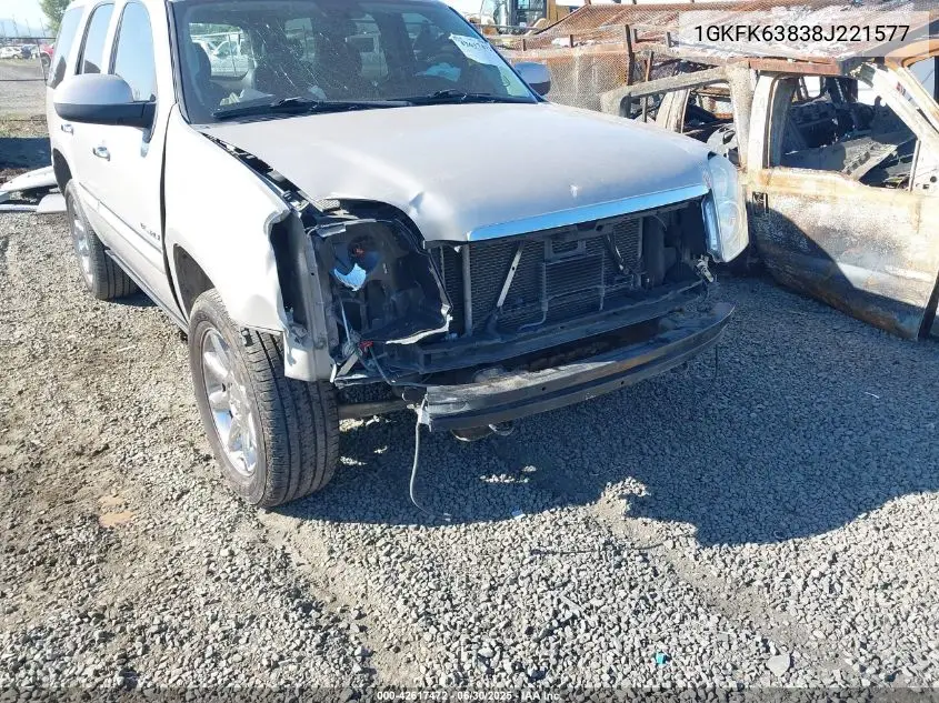 2008 GMC Yukon Denali VIN: 1GKFK63838J221577 Lot: 42617472