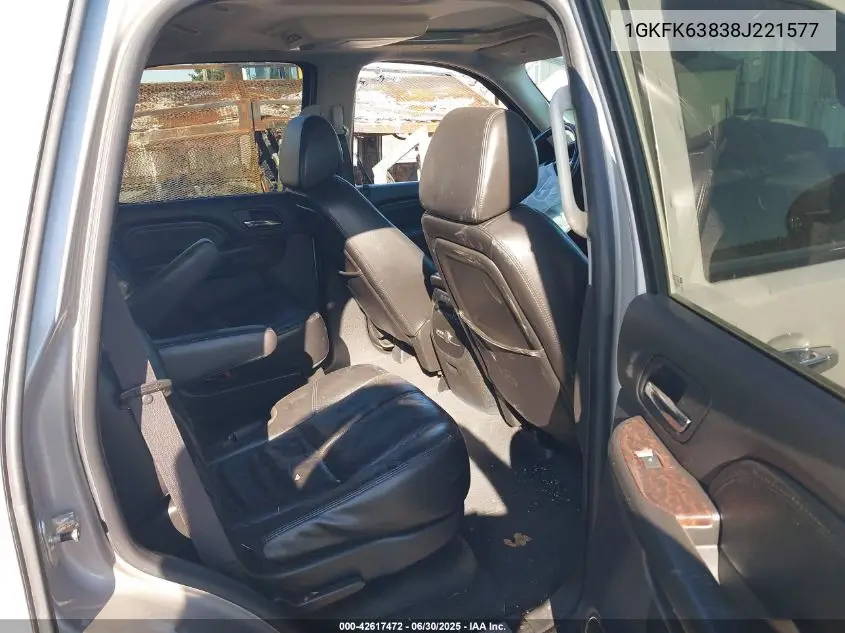 2008 GMC Yukon Denali VIN: 1GKFK63838J221577 Lot: 42617472