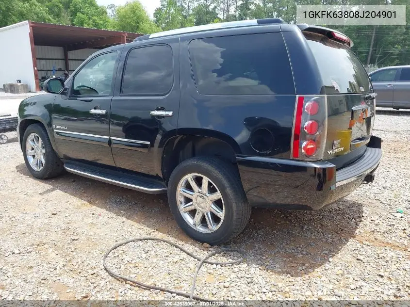 2008 GMC Yukon Denali VIN: 1GKFK63808J204901 Lot: 42639067