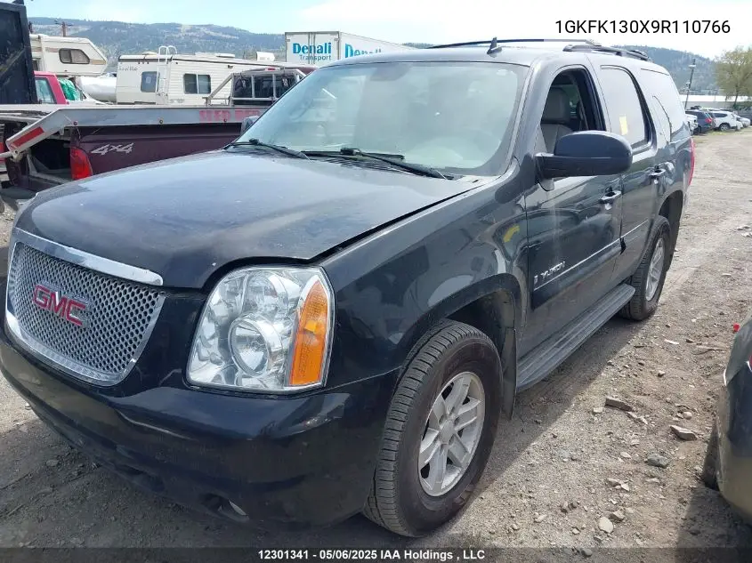 2009 GMC Yukon VIN: 1GKFK130X9R110766 Lot: 12301341