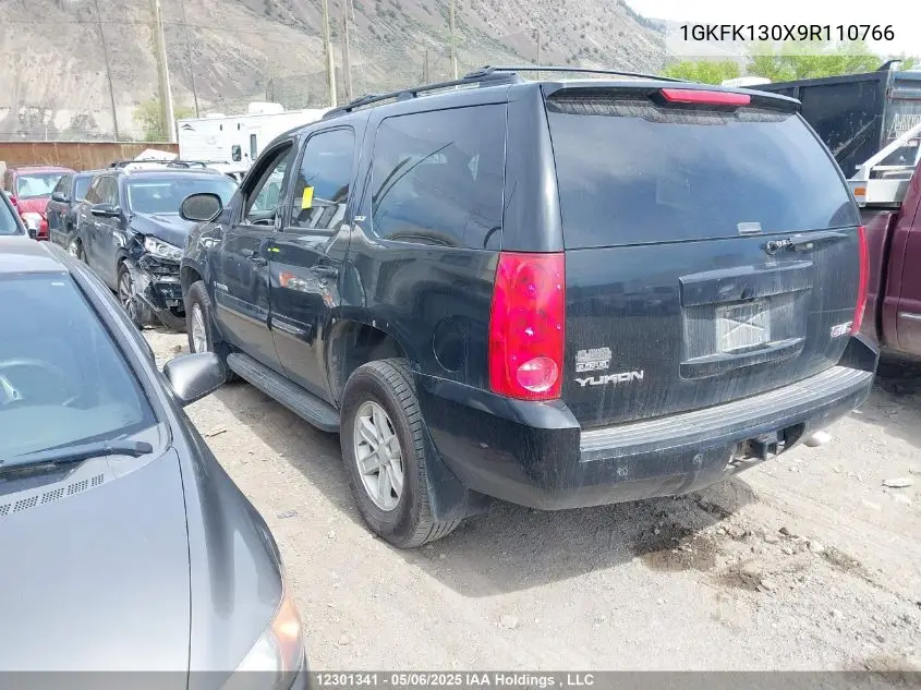 2009 GMC Yukon VIN: 1GKFK130X9R110766 Lot: 12301341