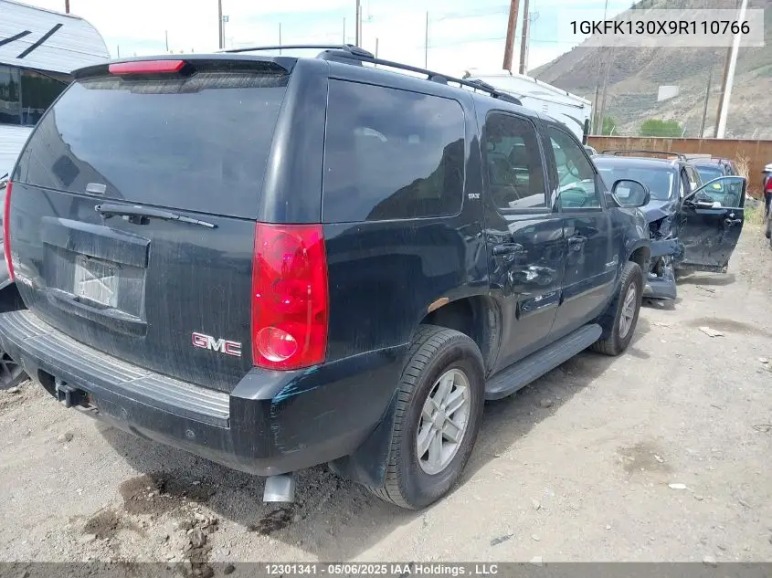 2009 GMC Yukon VIN: 1GKFK130X9R110766 Lot: 12301341