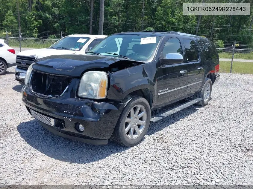 2009 GMC Yukon Xl 1500 Denali VIN: 1GKFK06249R278443 Lot: 42579147