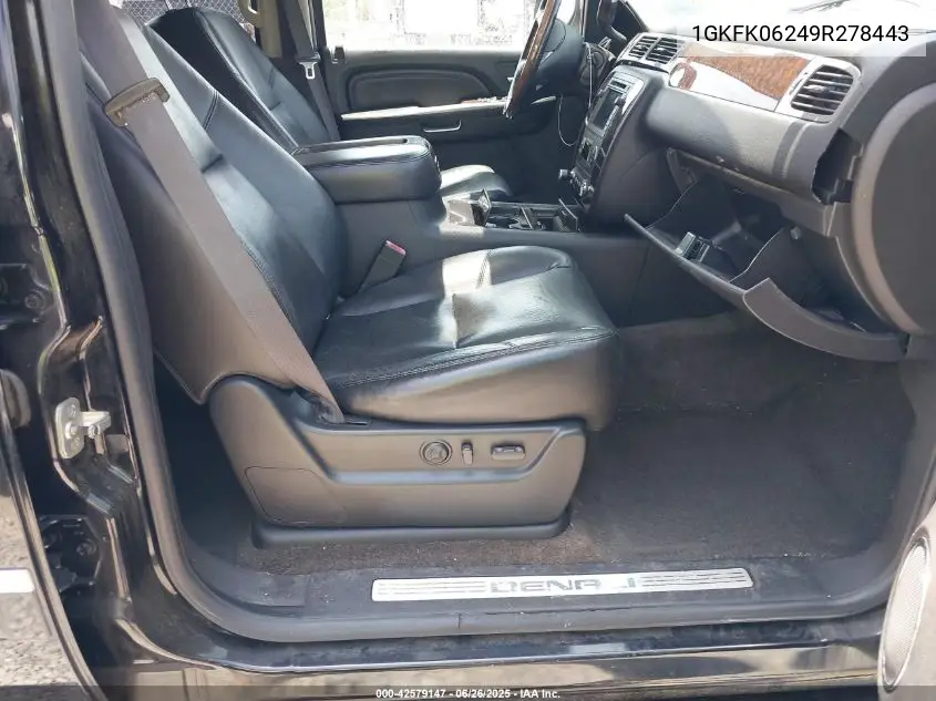 2009 GMC Yukon Xl 1500 Denali VIN: 1GKFK06249R278443 Lot: 42579147