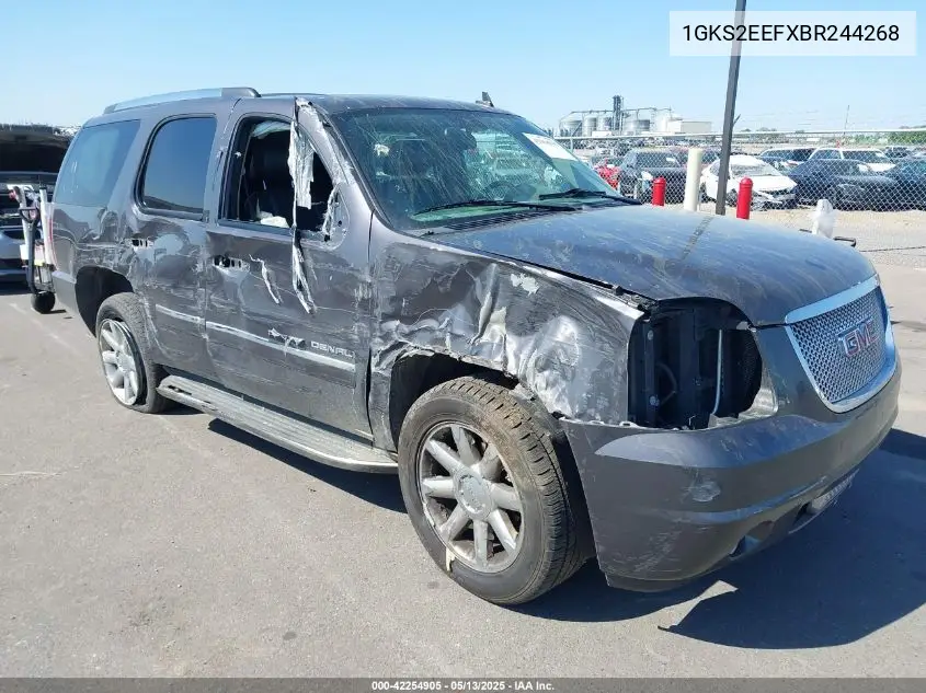 2011 GMC Yukon Denali VIN: 1GKS2EEFXBR244268 Lot: 42254905