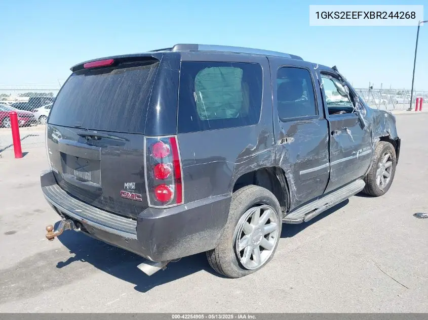 2011 GMC Yukon Denali VIN: 1GKS2EEFXBR244268 Lot: 42254905
