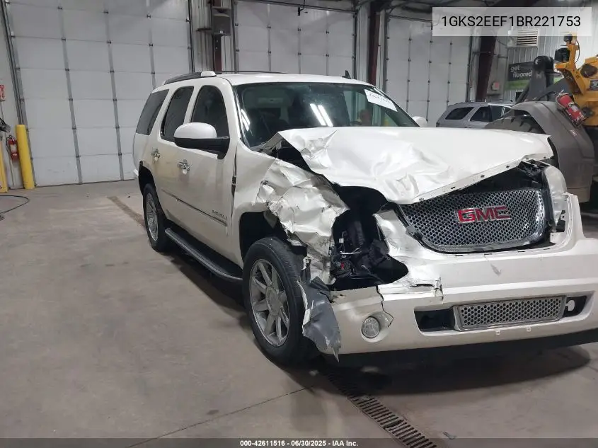 2011 GMC Yukon Denali VIN: 1GKS2EEF1BR221753 Lot: 42611516