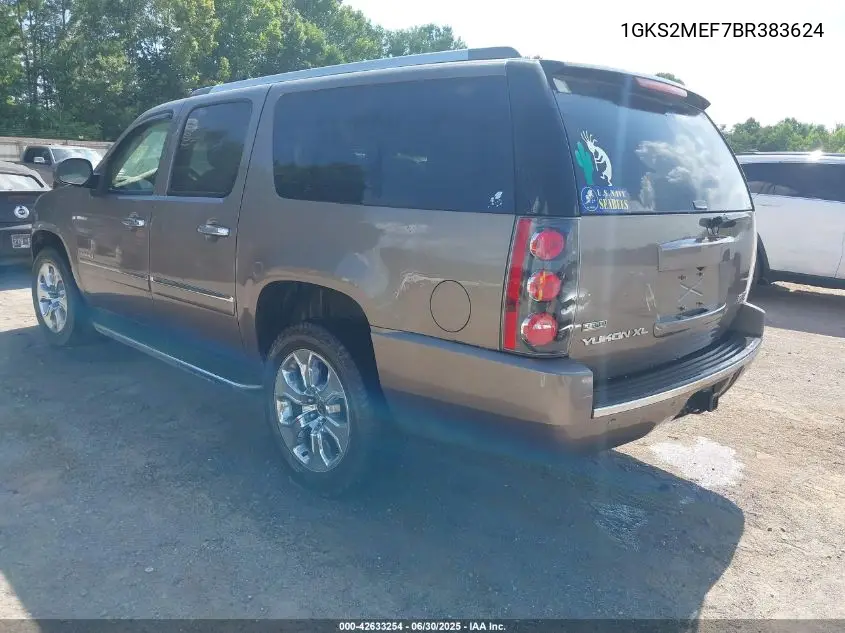 2011 GMC Yukon Xl 1500 Denali VIN: 1GKS2MEF7BR383624 Lot: 42633254