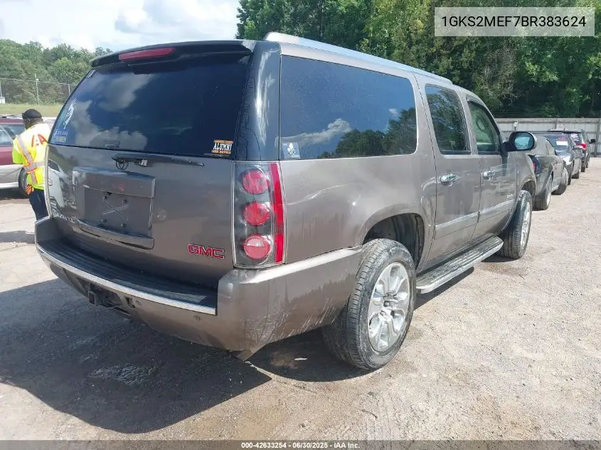 2011 GMC Yukon Xl 1500 Denali VIN: 1GKS2MEF7BR383624 Lot: 42633254