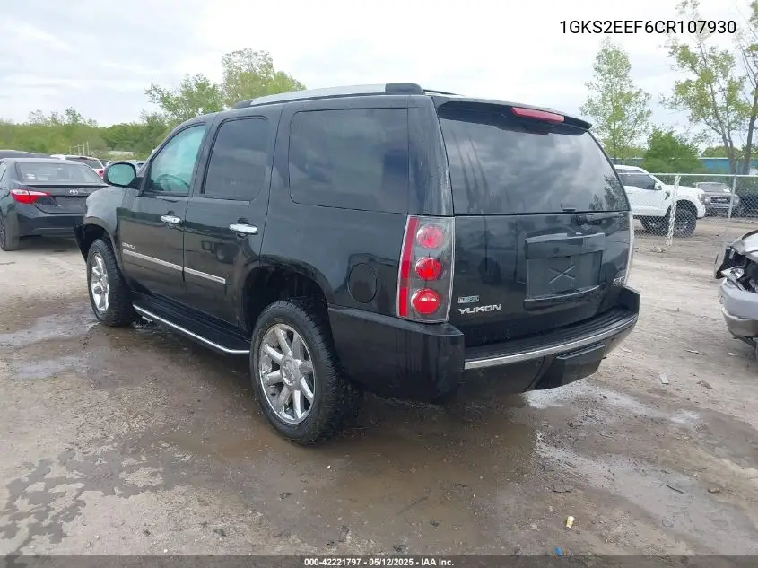2012 GMC Yukon Denali VIN: 1GKS2EEF6CR107930 Lot: 42221797