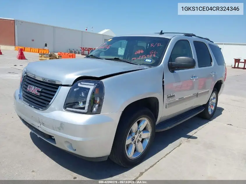 2012 GMC Yukon Slt VIN: 1GKS1CE04CR324346 Lot: 42260376