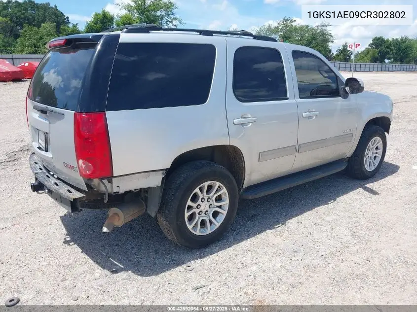 2012 GMC Yukon Sle VIN: 1GKS1AE09CR302802 Lot: 42592064