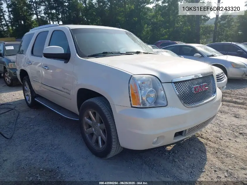 2013 GMC Yukon Denali VIN: 1GKS1EEF6DR243320 Lot: 42598254