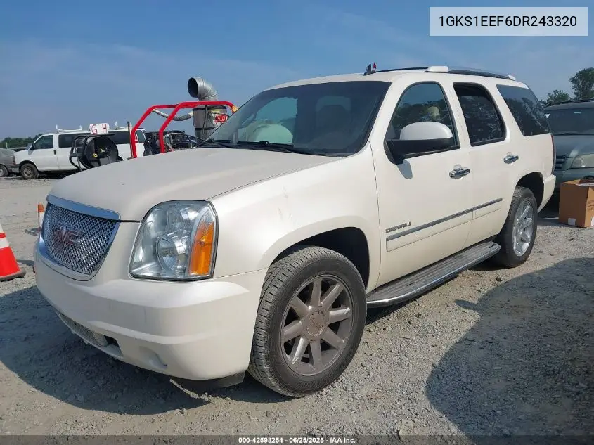 2013 GMC Yukon Denali VIN: 1GKS1EEF6DR243320 Lot: 42598254