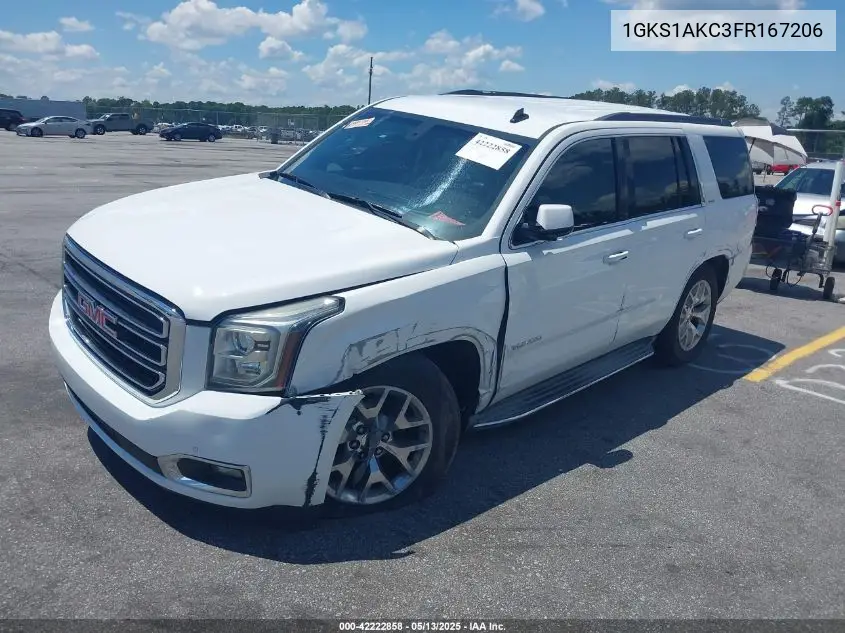 2015 GMC Yukon Sle VIN: 1GKS1AKC3FR167206 Lot: 42222858