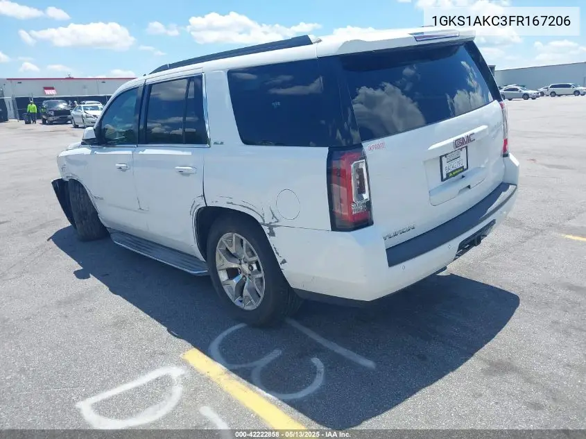 2015 GMC Yukon Sle VIN: 1GKS1AKC3FR167206 Lot: 42222858