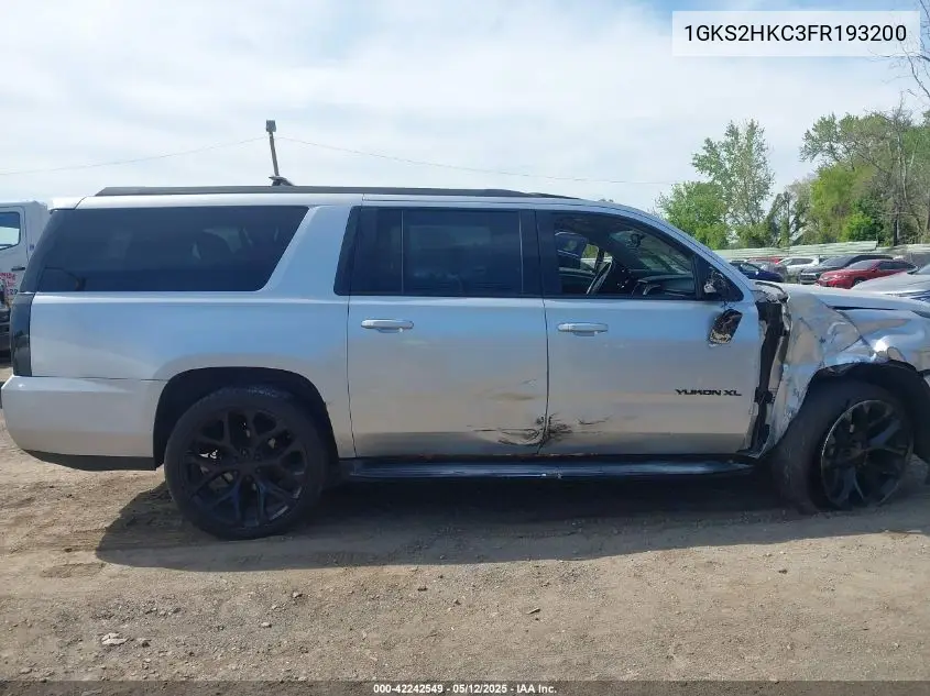 2015 GMC Yukon Xl 1500 Slt VIN: 1GKS2HKC3FR193200 Lot: 42242549