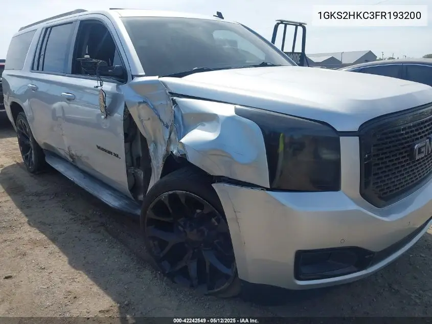 2015 GMC Yukon Xl 1500 Slt VIN: 1GKS2HKC3FR193200 Lot: 42242549