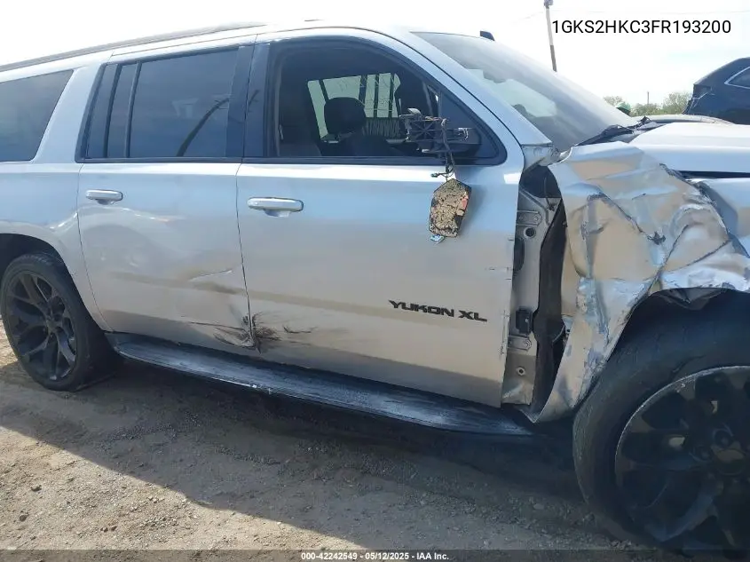 2015 GMC Yukon Xl 1500 Slt VIN: 1GKS2HKC3FR193200 Lot: 42242549