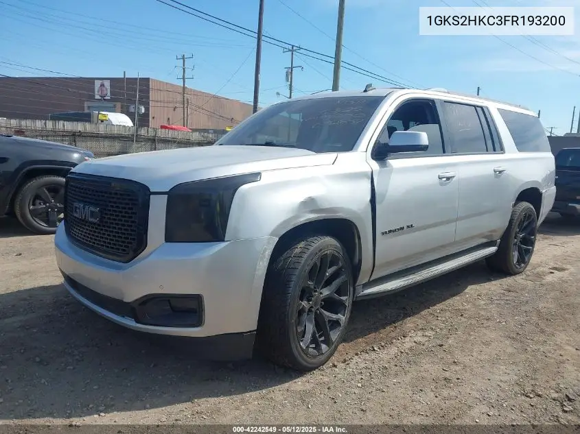 2015 GMC Yukon Xl 1500 Slt VIN: 1GKS2HKC3FR193200 Lot: 42242549
