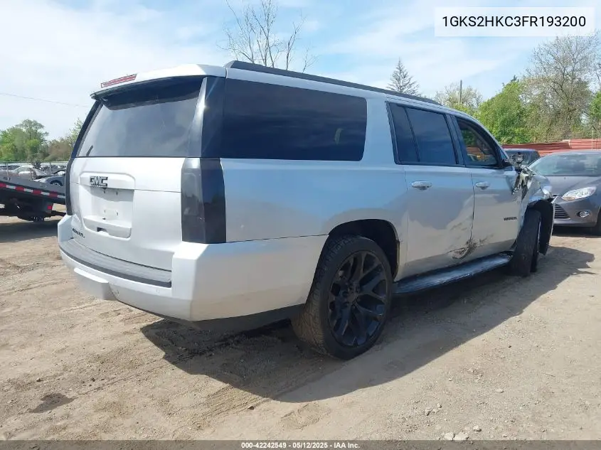 2015 GMC Yukon Xl 1500 Slt VIN: 1GKS2HKC3FR193200 Lot: 42242549
