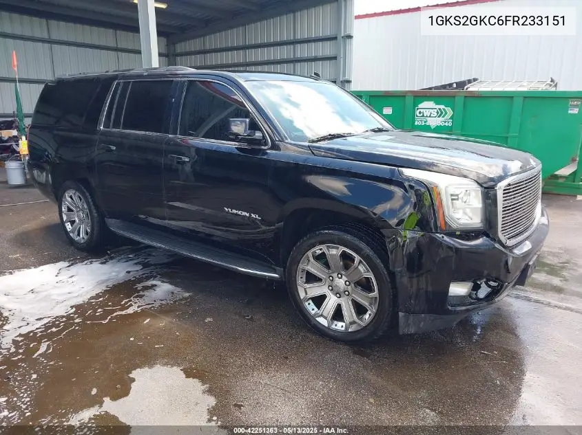 2015 GMC Yukon Xl 1500 Sle VIN: 1GKS2GKC6FR233151 Lot: 42251363