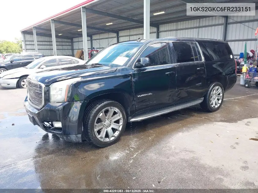 2015 GMC Yukon Xl 1500 Sle VIN: 1GKS2GKC6FR233151 Lot: 42251363
