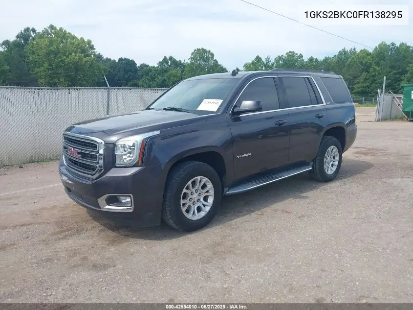 2015 GMC Yukon Slt VIN: 1GKS2BKC0FR138295 Lot: 42554010
