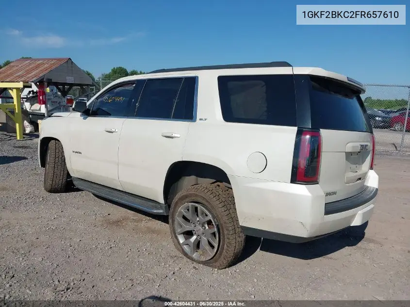 2015 GMC Yukon VIN: 1GKF2BKC2FR657610 Lot: 42604431