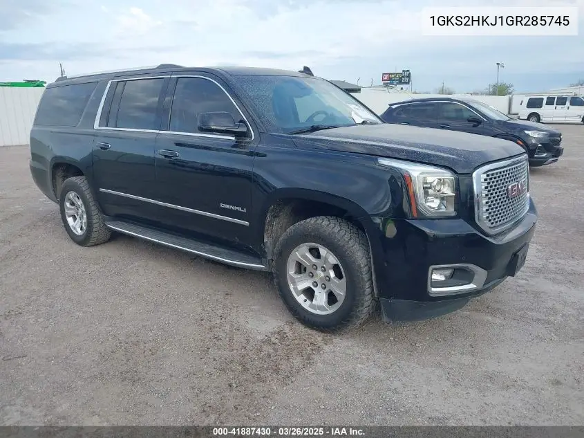 2016 GMC Yukon Xl Denali VIN: 1GKS2HKJ1GR285745 Lot: 41887430