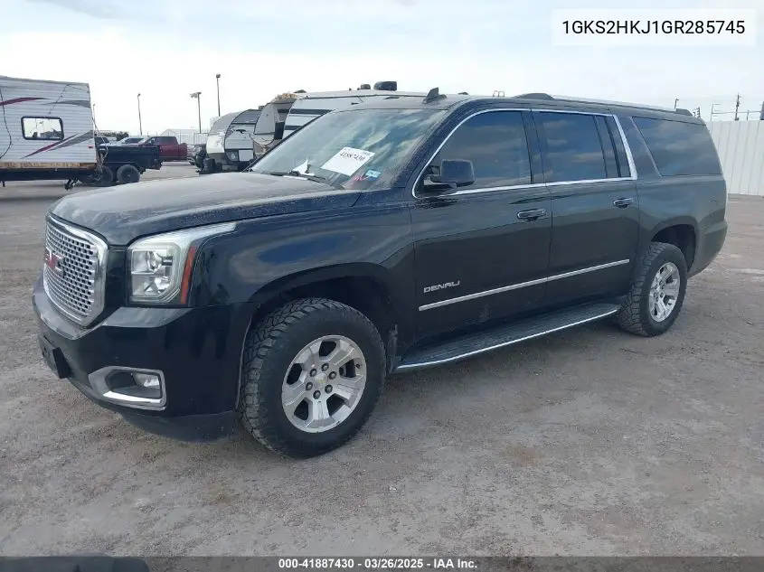 2016 GMC Yukon Xl Denali VIN: 1GKS2HKJ1GR285745 Lot: 41887430