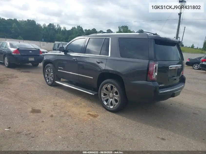 2016 GMC Yukon Denali VIN: 1GKS1CKJ9GR431802 Lot: 42604222