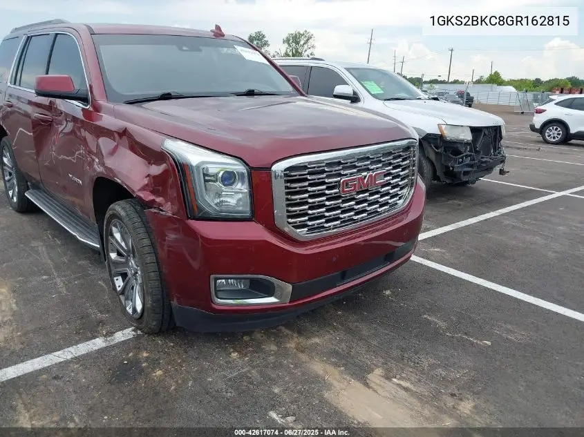 2016 GMC Yukon Slt VIN: 1GKS2BKC8GR162815 Lot: 42617074