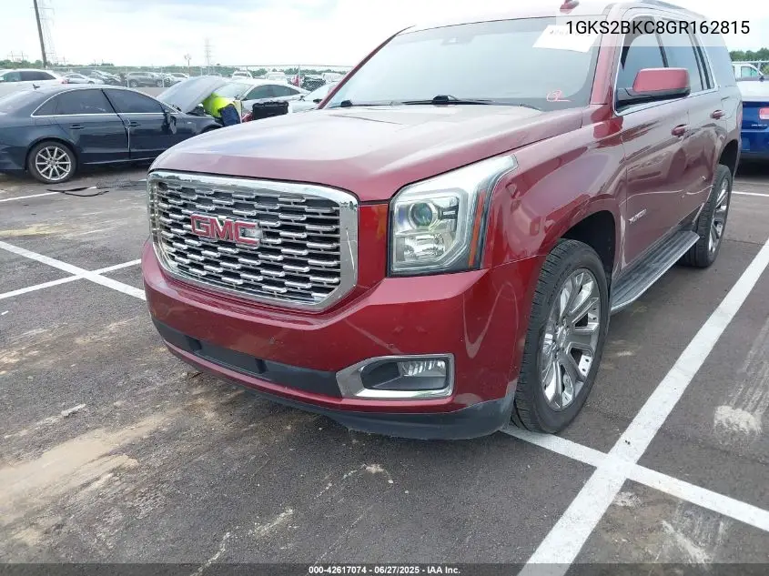 2016 GMC Yukon Slt VIN: 1GKS2BKC8GR162815 Lot: 42617074