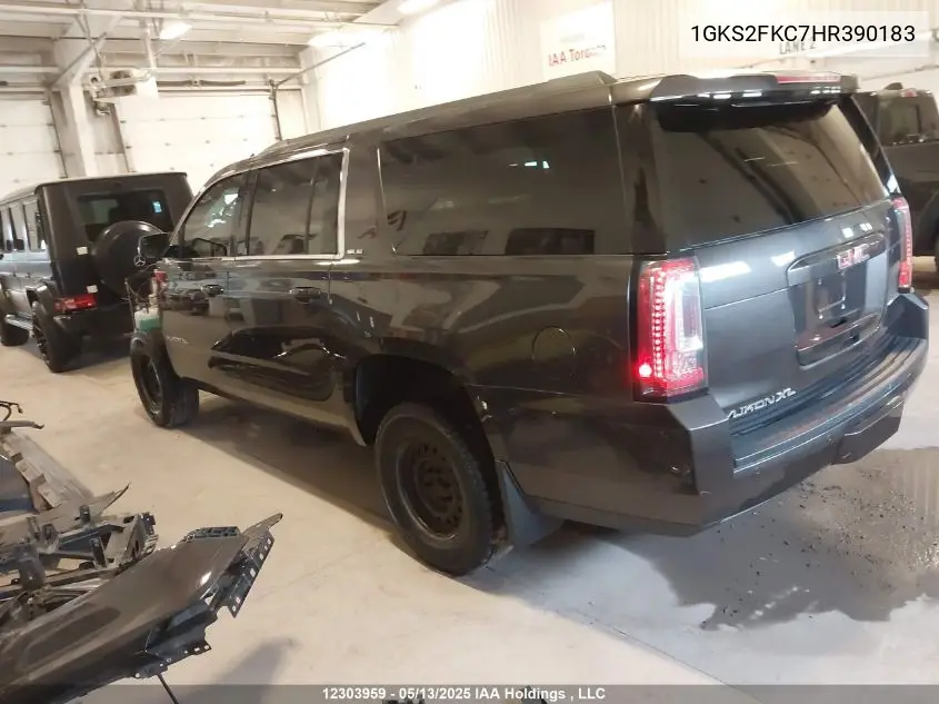 2017 GMC Yukon Xl K1500 Sle VIN: 1GKS2FKC7HR390183 Lot: 12303959