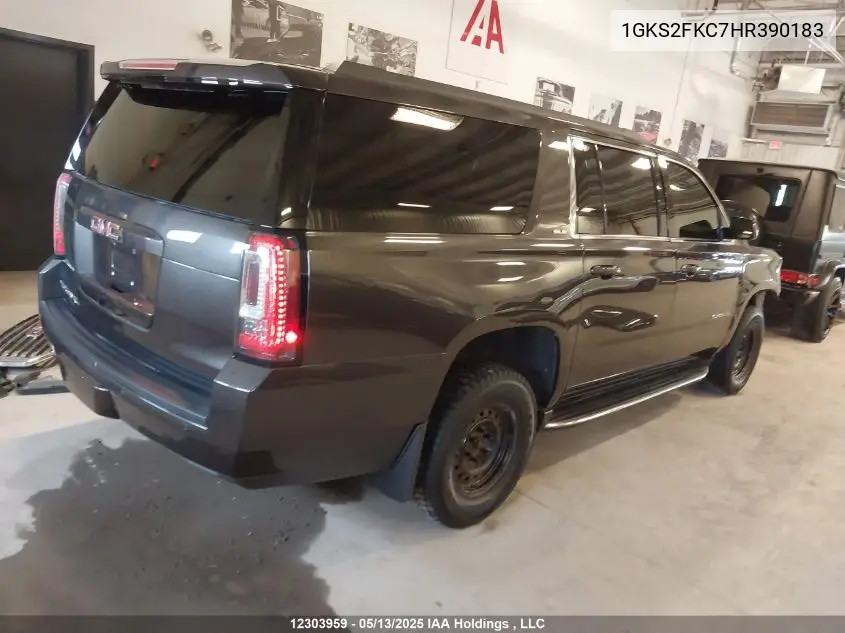2017 GMC Yukon Xl K1500 Sle VIN: 1GKS2FKC7HR390183 Lot: 12303959
