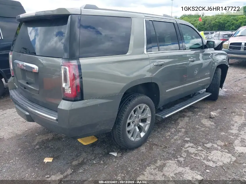 2017 GMC Yukon Denali VIN: 1GKS2CKJ6HR147722 Lot: 42232401