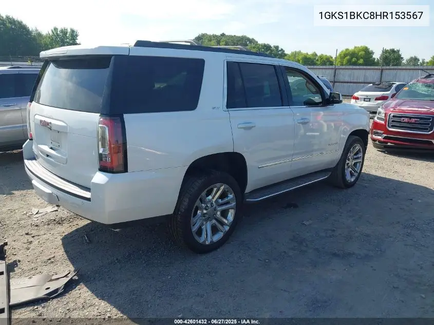 2017 GMC Yukon Slt VIN: 1GKS1BKC8HR153567 Lot: 42601432