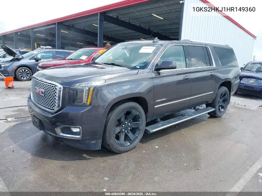 2017 GMC Yukon Xl Denali VIN: 1GKS2HKJ1HR149360 Lot: 42603399
