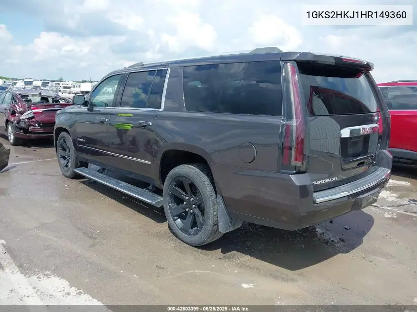 2017 GMC Yukon Xl Denali VIN: 1GKS2HKJ1HR149360 Lot: 42603399