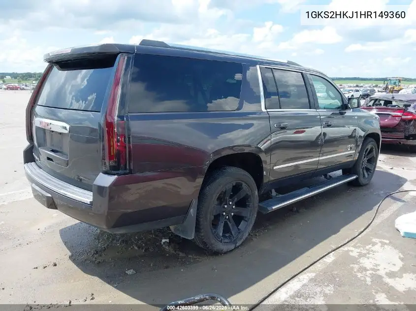 2017 GMC Yukon Xl Denali VIN: 1GKS2HKJ1HR149360 Lot: 42603399
