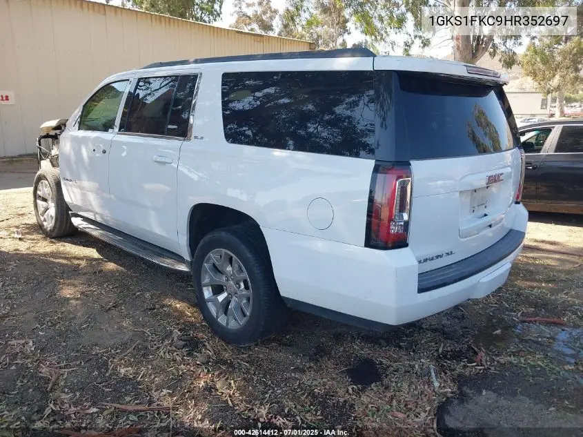 2017 GMC Yukon Xl Sle VIN: 1GKS1FKC9HR352697 Lot: 42614412