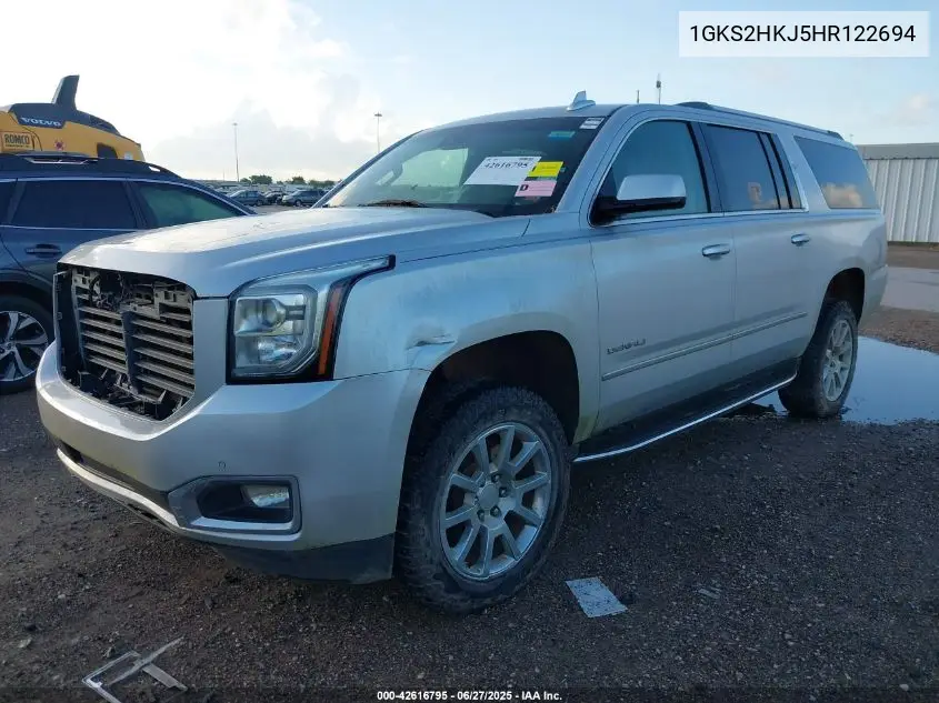 2017 GMC Yukon Xl Denali VIN: 1GKS2HKJ5HR122694 Lot: 42616795