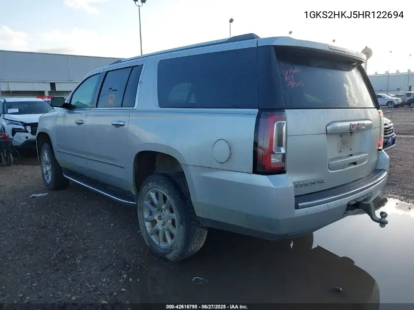 2017 GMC Yukon Xl Denali VIN: 1GKS2HKJ5HR122694 Lot: 42616795