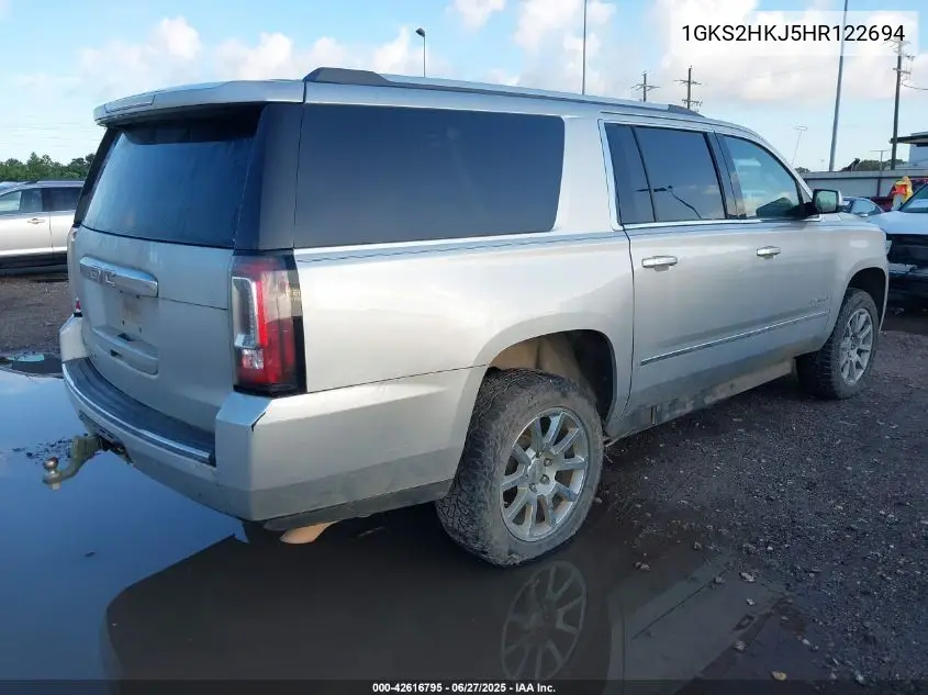 2017 GMC Yukon Xl Denali VIN: 1GKS2HKJ5HR122694 Lot: 42616795