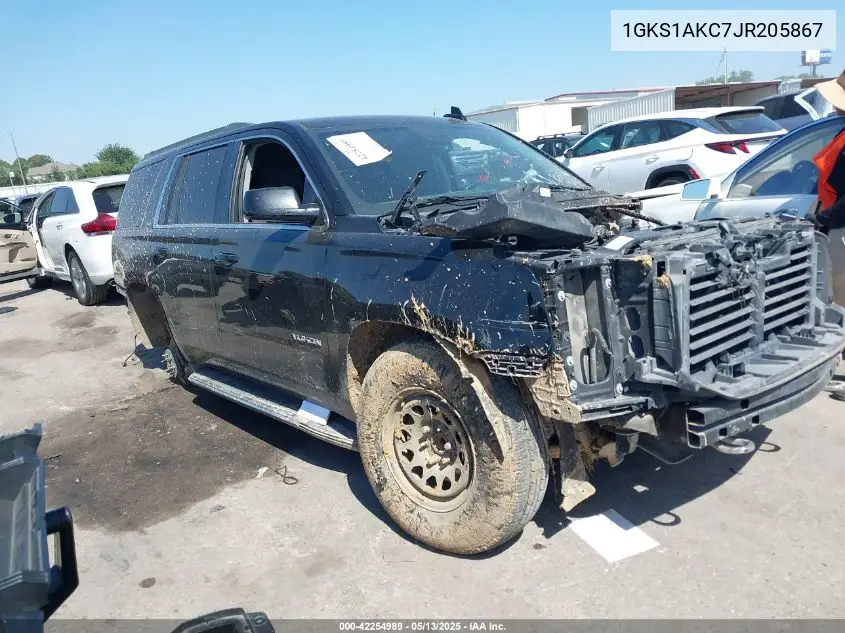 2018 GMC Yukon Sle VIN: 1GKS1AKC7JR205867 Lot: 42254989