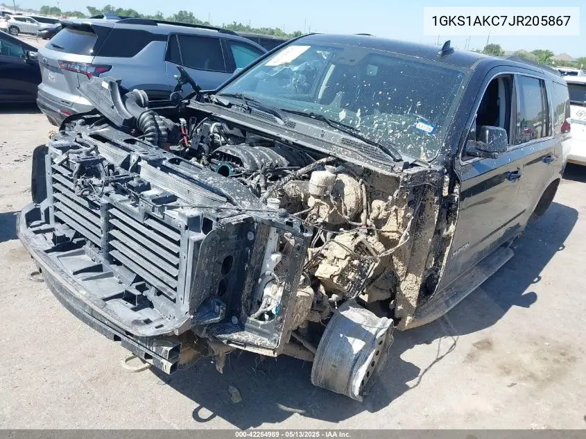 2018 GMC Yukon Sle VIN: 1GKS1AKC7JR205867 Lot: 42254989
