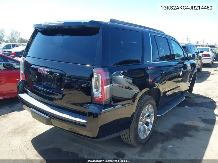2018 GMC Yukon Sle VIN: 1GKS2AKC4JR214460 Lot: 42626197